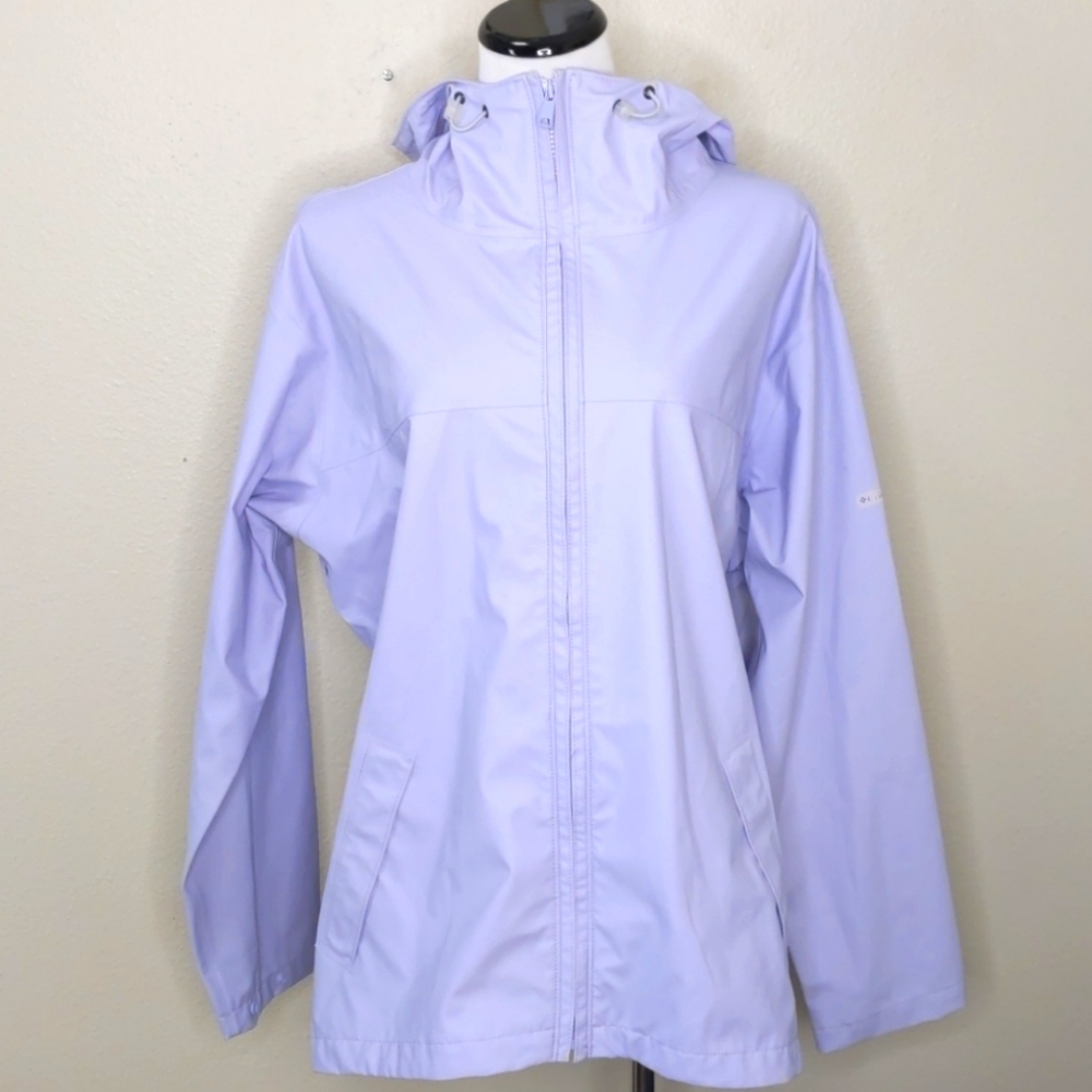 Columbia waterproof rain jacket EUC XL lilac - Picture 1 of 6